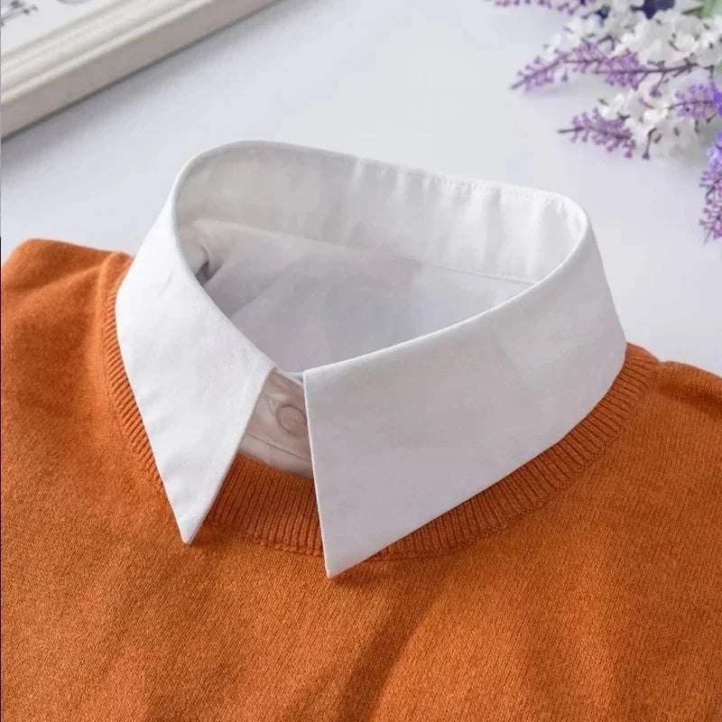 "Women's Detachable Lace Fake Collar - Front Tie Style"