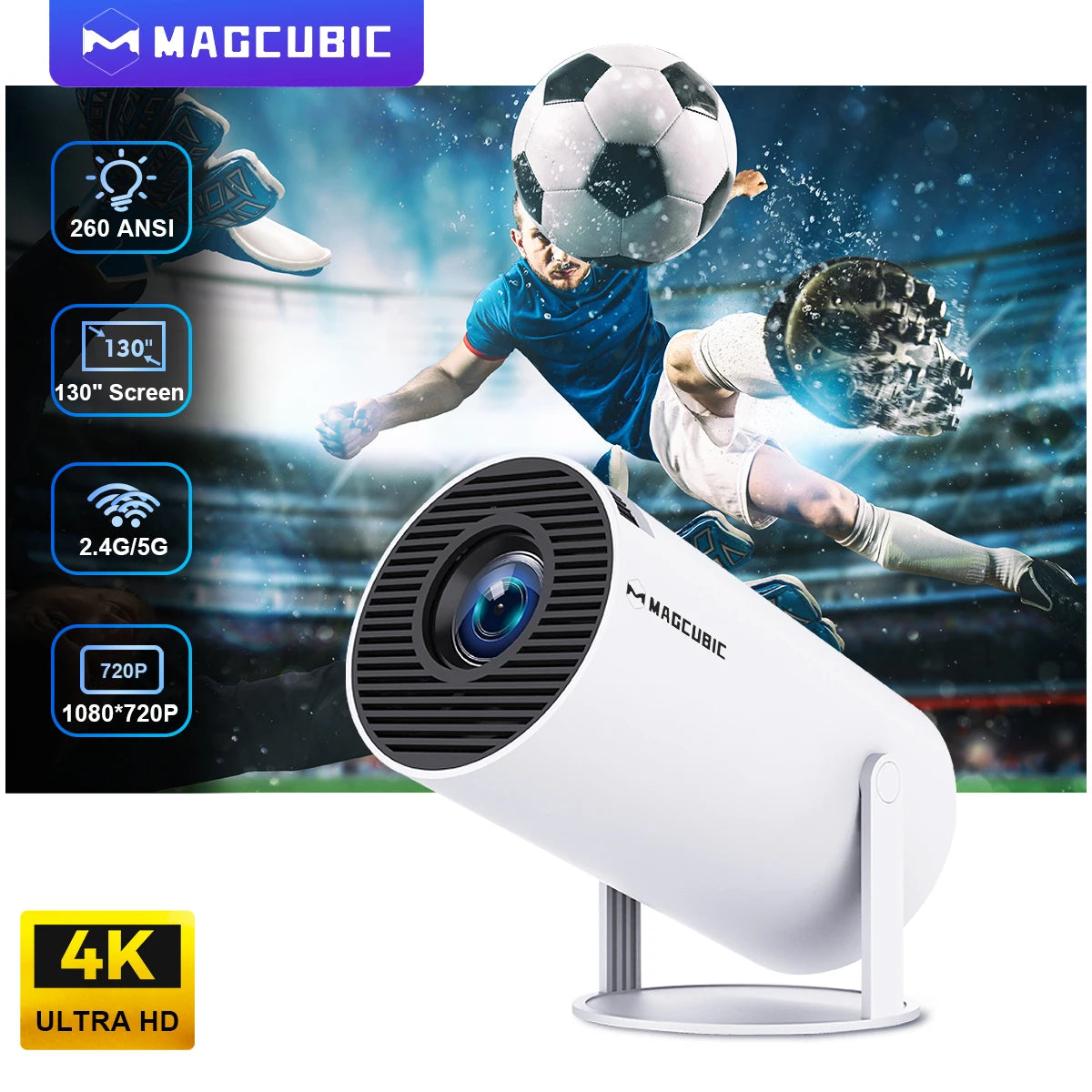 **Magcubic Pro 4K Projector HY300**