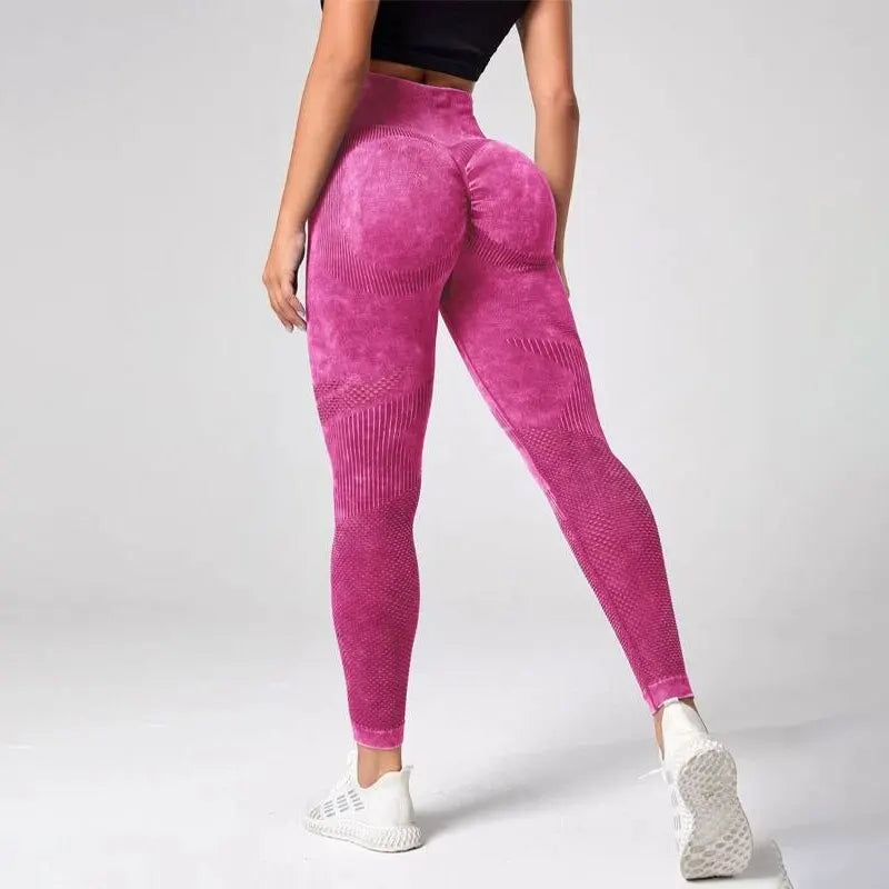 Tie Dye Tummy Control Sports Leggings