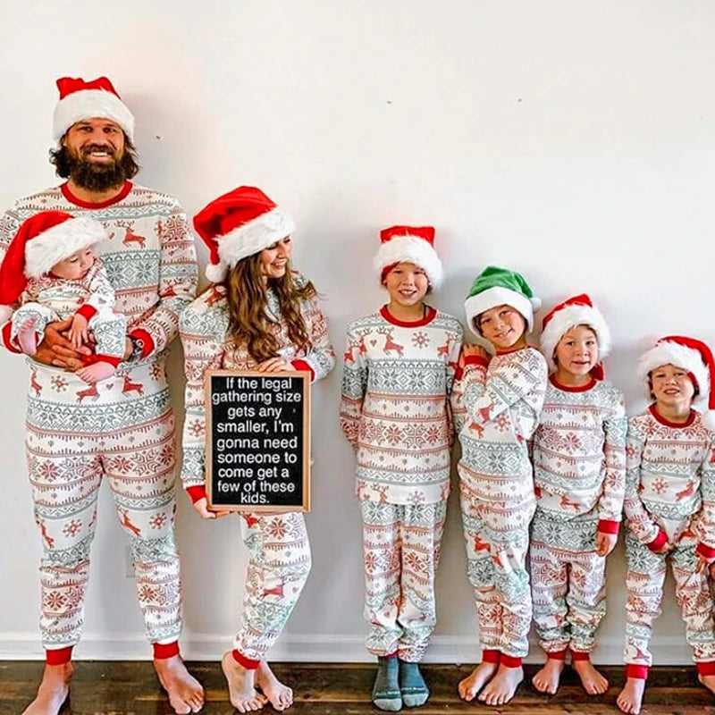 "Family Christmas Pajama Set - Soft & Cute 2-Piece Outfit"