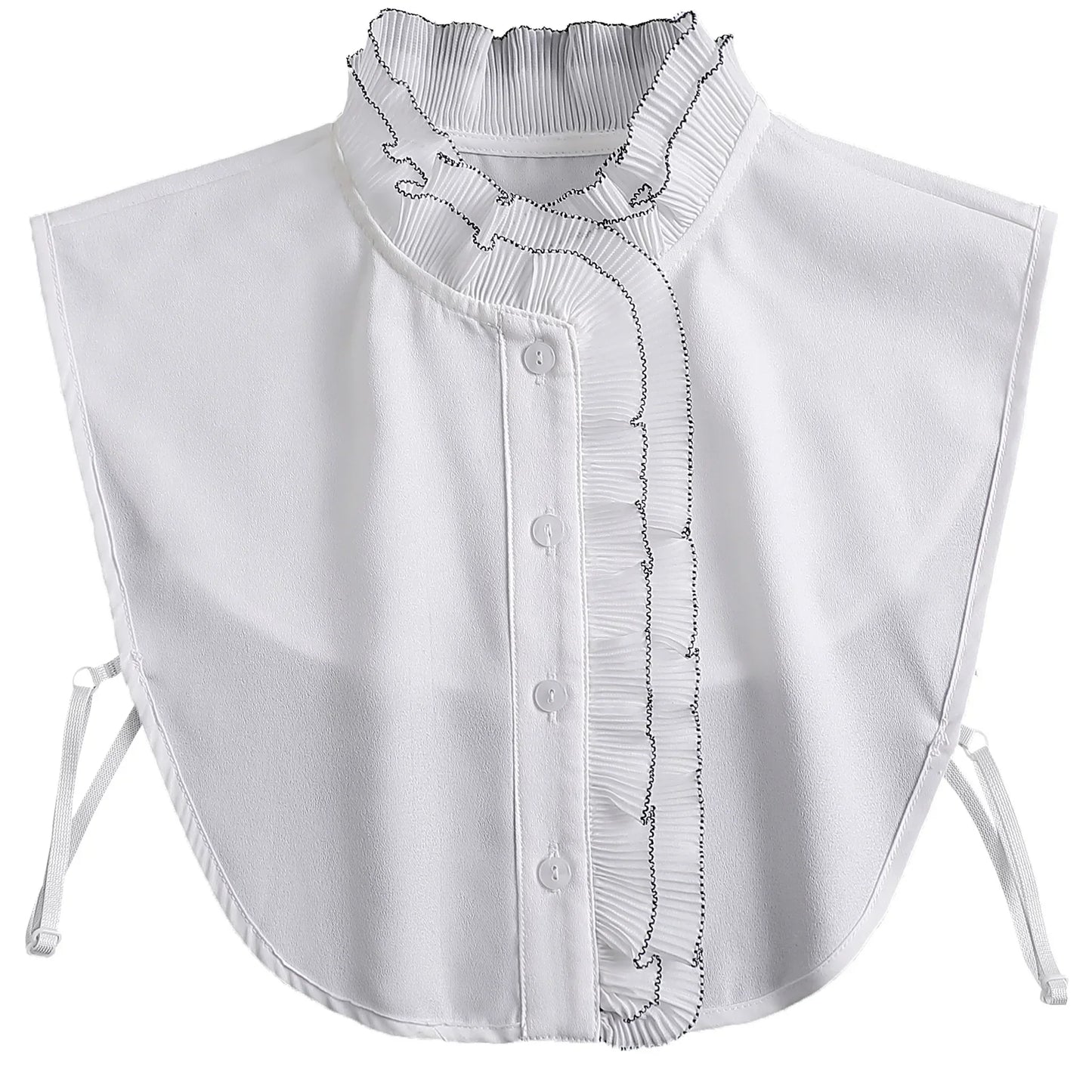 "Women's Detachable Lace Fake Collar - Front Tie Style"