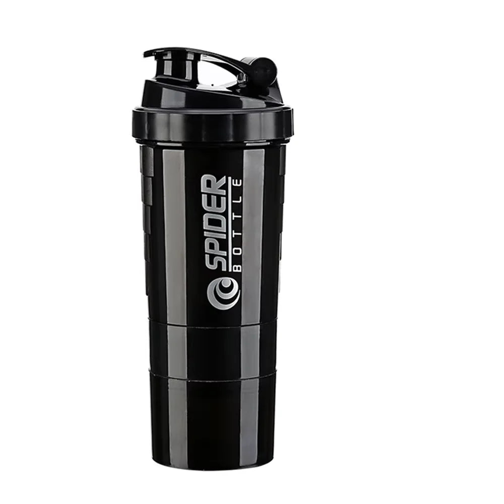 3 Layers Shaker Protein Bottle Powder Shake Cup