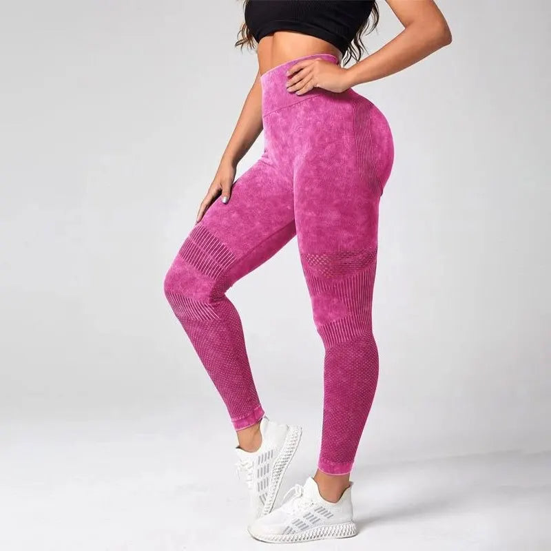 Tie Dye Tummy Control Sports Leggings