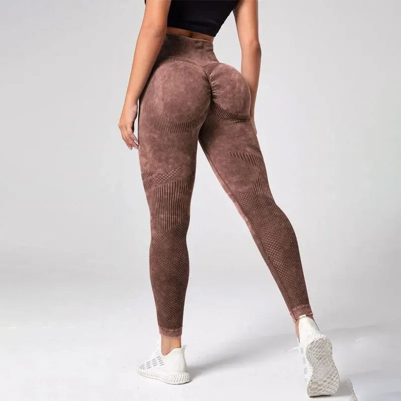 Tie Dye Tummy Control Sports Leggings