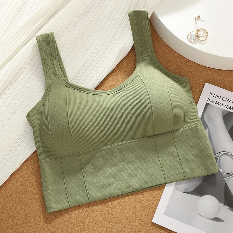 Seamless Sports Bra Breathable Fitness Crop Top