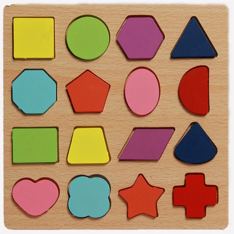 Colorful Alphabet Number Wooden Puzzles