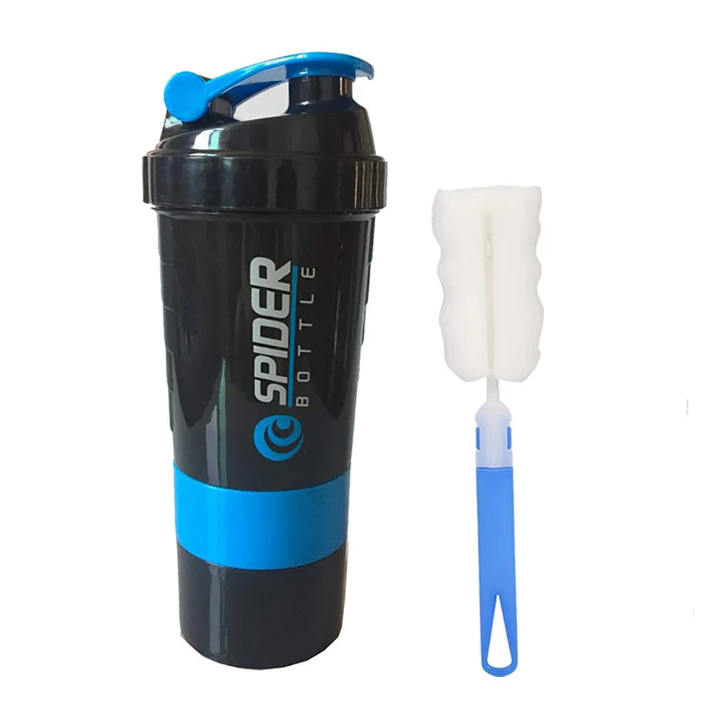 3 Layers Shaker Protein Bottle Powder Shake Cup