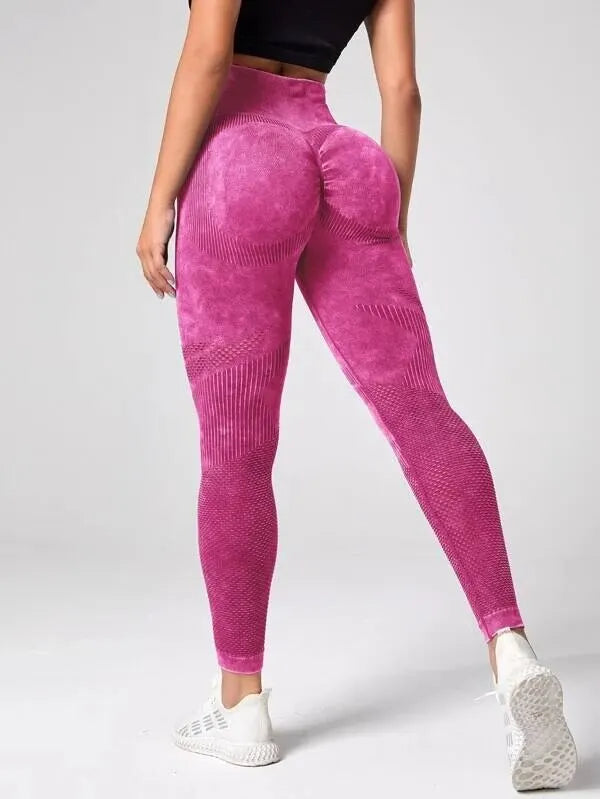 Tie Dye Tummy Control Sports Leggings