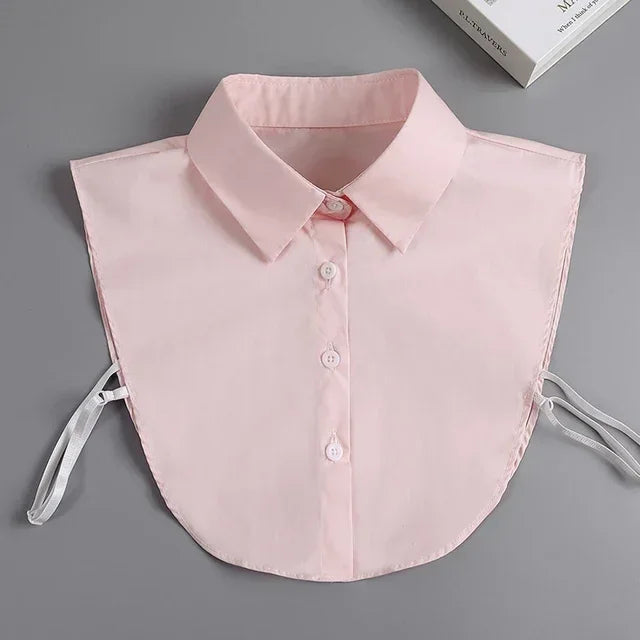 "Women's Detachable Lace Fake Collar - Front Tie Style"