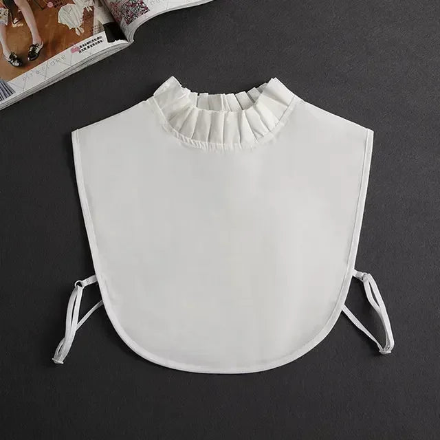 "Women's Detachable Lace Fake Collar - Front Tie Style"