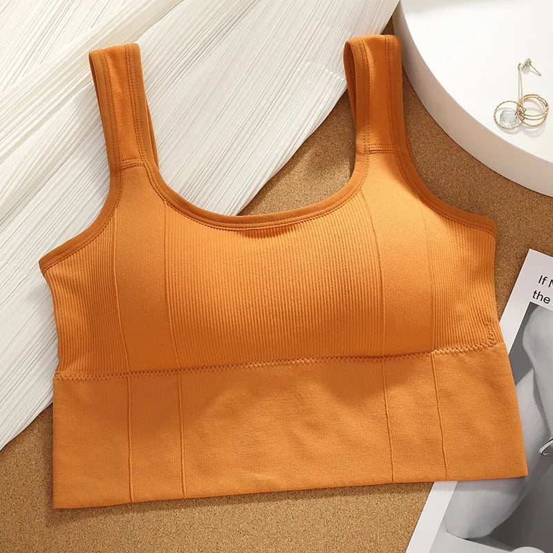 Seamless Sports Bra Breathable Fitness Crop Top