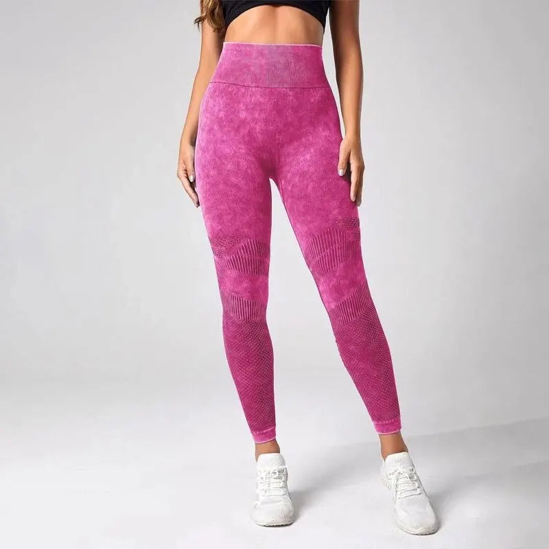 Tie Dye Tummy Control Sports Leggings